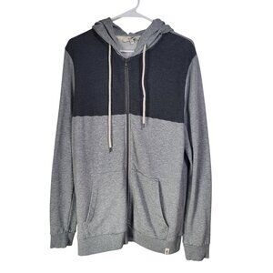 Red Bull Mens Size XL Full Zip Hooded Sweatshirt Jacket Soft Gray